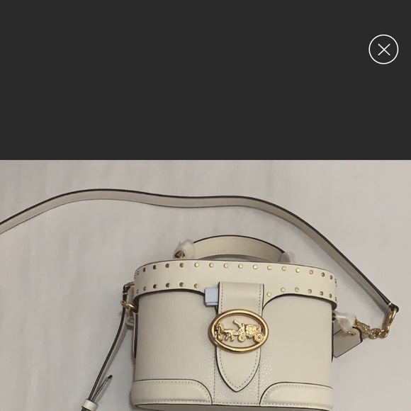 NWT Stunning COACH Georgie Gem Chalk - Picture 2 of 7